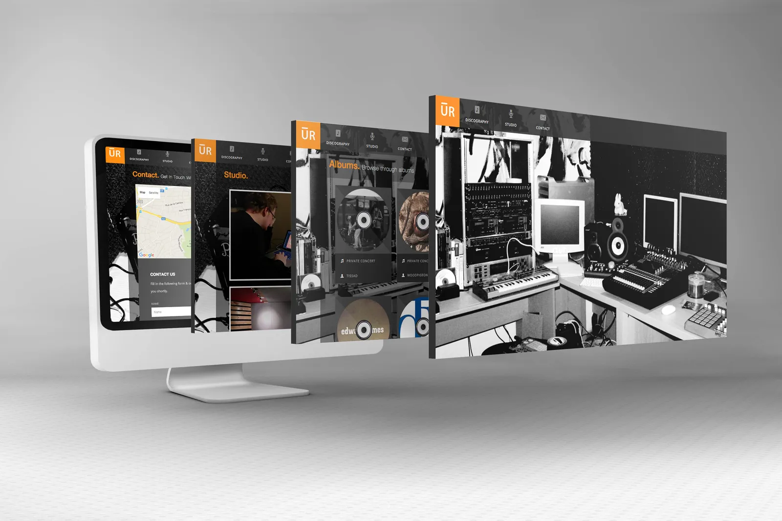 Unbend Records Website, image 1