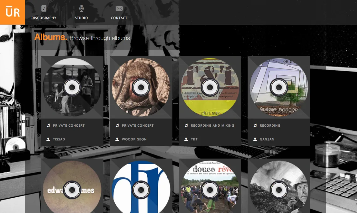 Unbend Records Website, image 3